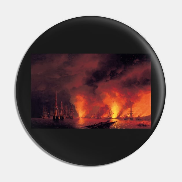 Battle Near Sinop, Ivan Aivazovsky Pin by immortalpeaches