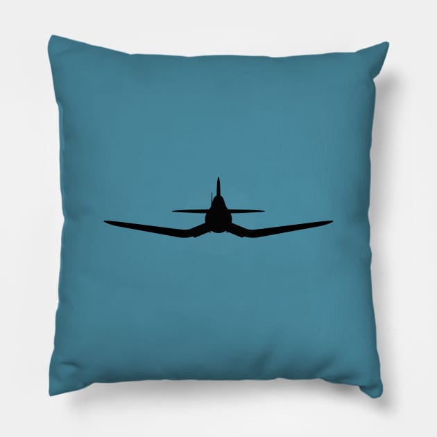 Vought F4U Corsair - Classic Fighter Plane Pillow by Vidision Avgeek