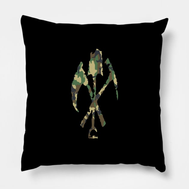 GRVDGGZcamo Pillow by undergroundART