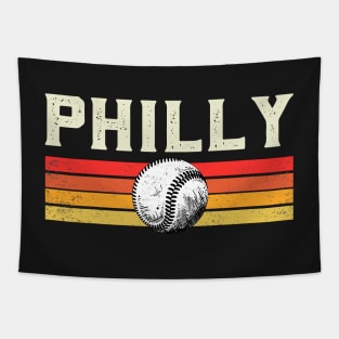 Philly Retro vintage Baseball Tapestry