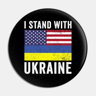 I Stand With Ukraine - Ukraine American Root Pin