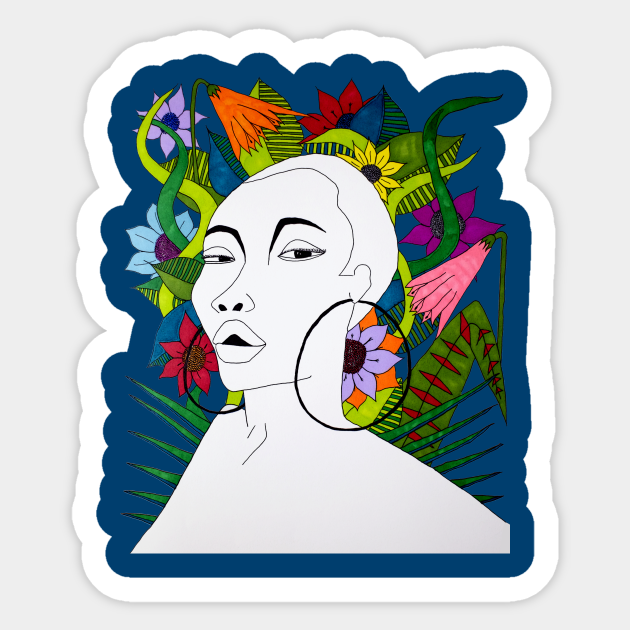 Black Mother Nature Black Women Art Sticker Teepublic High quality transparent png pictures or layered psd files, 300 dpi, fast download. teepublic