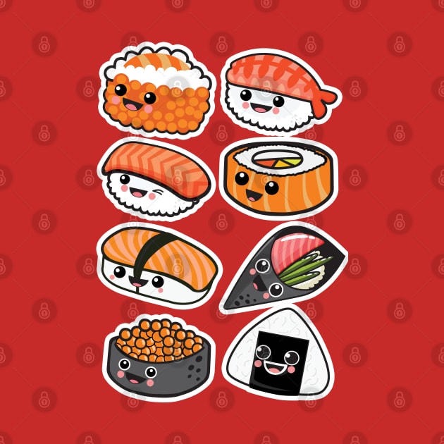 Sushi Family by Plushism