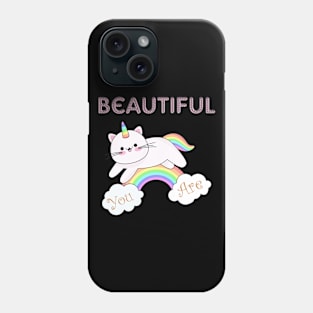 unicorn cat Phone Case