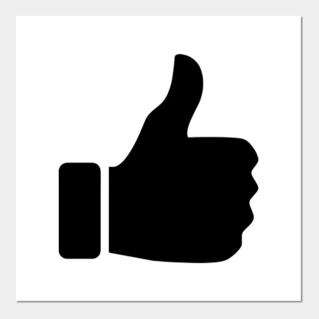 Limited Edition Exclusive Thumbs Up Silhouette Thumbs Up Silhouette Posters And Art Prints Teepublic