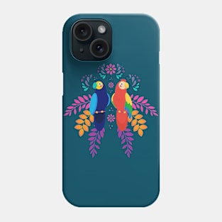 Colorful Twin Parrot Phone Case