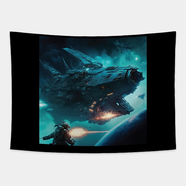 galactica Tapestry by Trontee