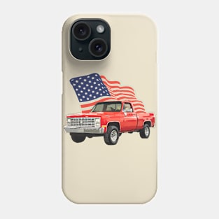 Red American Truck Phone Case