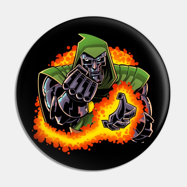 Doctor Doom Pin by tommartinart