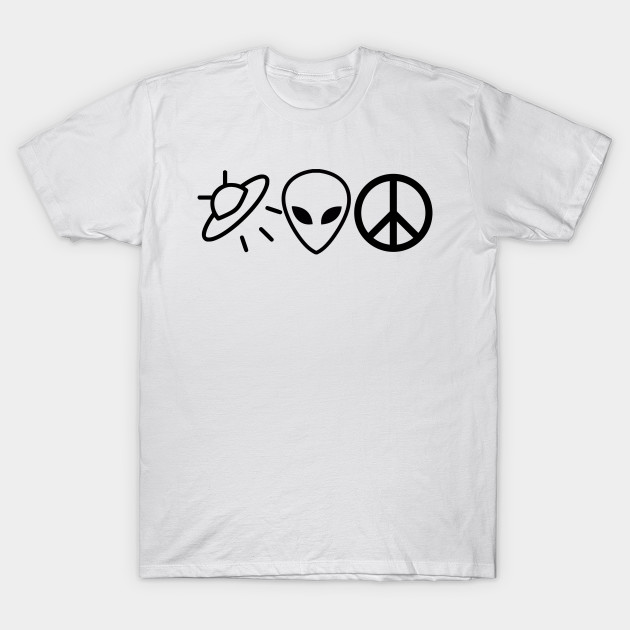 Alien Minimialism Black Alien T Shirt Teepublic