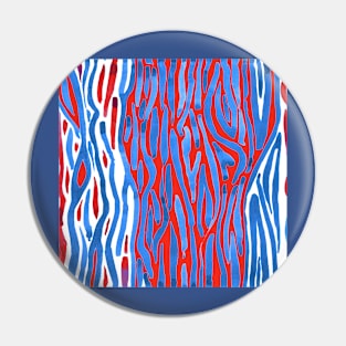 Red and Blue Jungle Pin