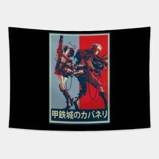 Graphic Kabaneris Characters Japanese Anime Tapestry