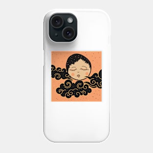 Vintage Halloween inspired flapper moon Phone Case