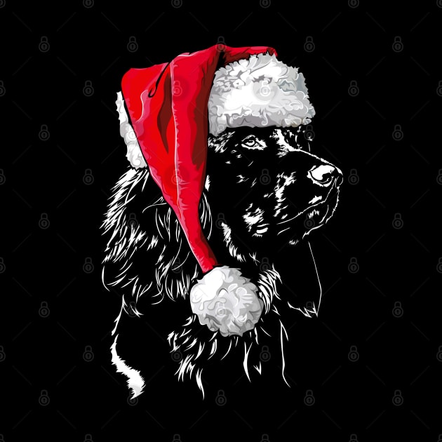 Funny German Longhaired Pointer Santa Christmas dog mom by wilsigns