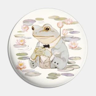 The Gentleman Frog Pin