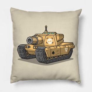 Tank Car Cartoon Vector Icon Illustration Pillow