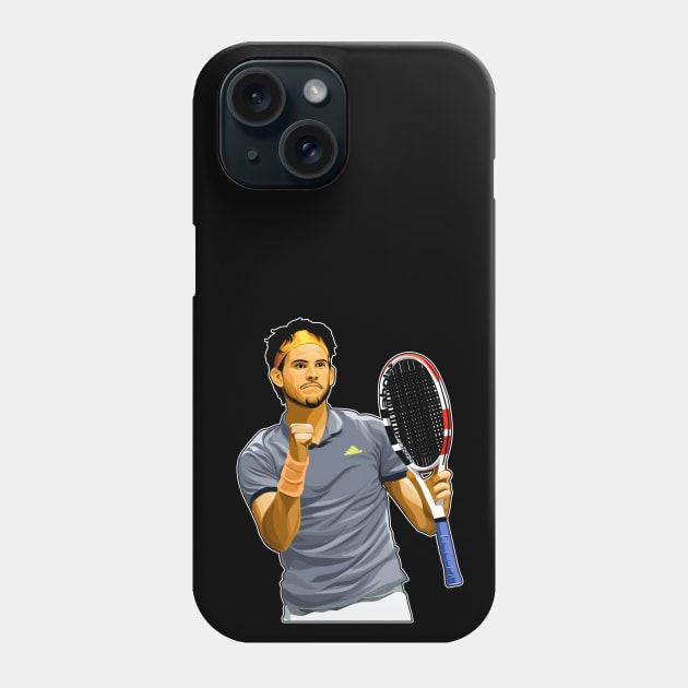 Dominic Thiem Final Match Phone Case by 40yards