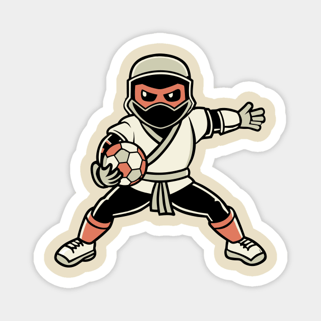 Soccer Ninja Magnet by The WYLD Tribe