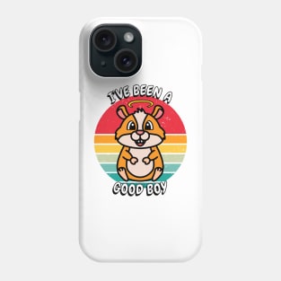 Cute orange hamster is a good boy Phone Case