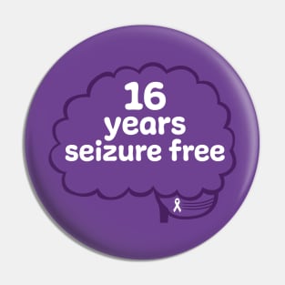 16 Years Seizure Free Pin