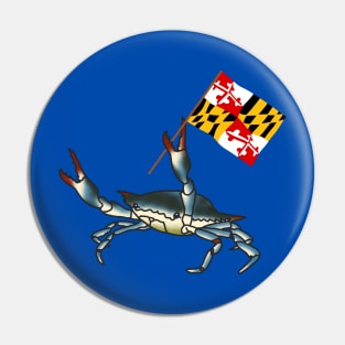 Crabby flag Pin