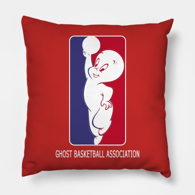 GHOST BASKETBALL Pillow by peekxel