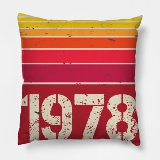 vintage years 1978 Pillow