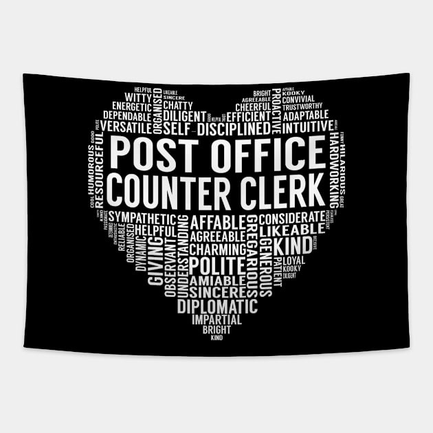 Post Office Counter Clerk Heart Tapestry by LotusTee