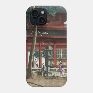 Nio Gate at Ikegami Honmonji Temple by Tsuchiya Koitsu Phone Case