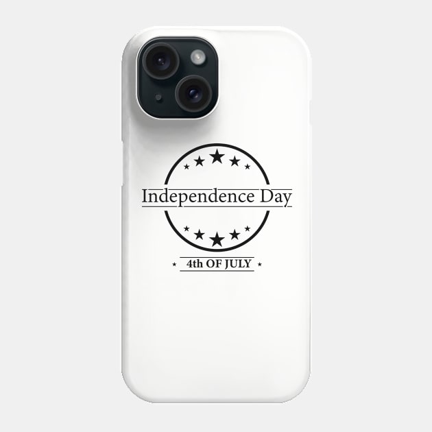 4th of July Independence Day Phone Case by The Mellow Cats Studio