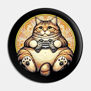 The Gamer Cat Pin