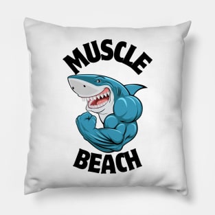 Muscle Beach Shark Pillow