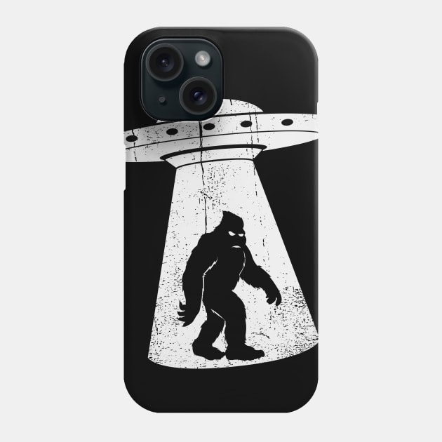 Big Foot and The UFO Phone Case by nickbeta