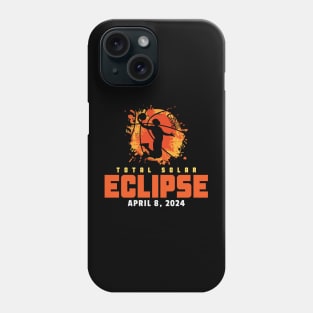 Total Solar Eclipse 2024 Basketball Phone Case