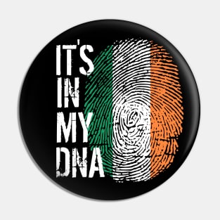 Ireland Flag Fingerprint My Story DNA Irish Pin