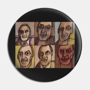 Six Colins Self-Portrait Abstract Pin