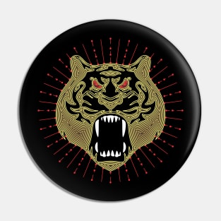 Polygonal Tiger Pin