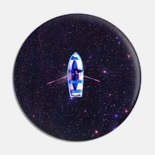 Boating In Space Pin