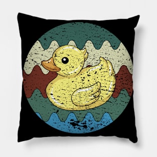 Bath Duck Retro Pillow