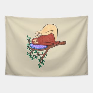 Sleeping Sloths Tapestry