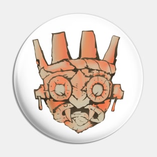 Aztec Mask of Tlaloc Pin