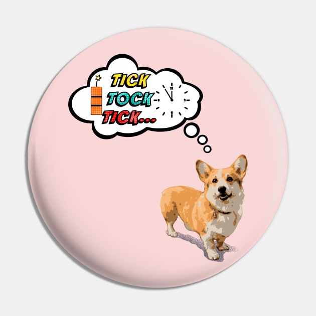 Tik Tock | Corgi Dog Pin by maximfox