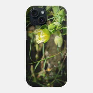 the bee and the flower Phone Case