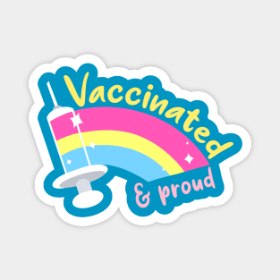 Vaccinated & proud (pan) Magnet