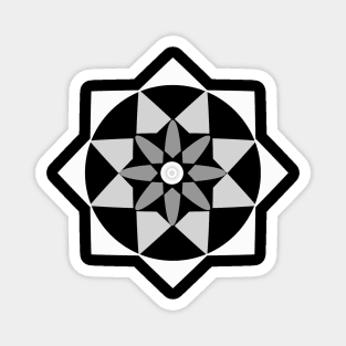 Geometric mandala Magnet