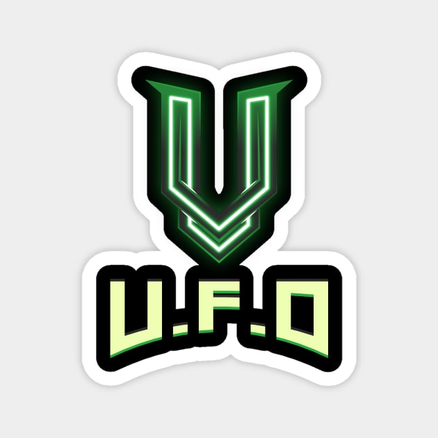 UFO Logo Magnet by Conundrum Cracker