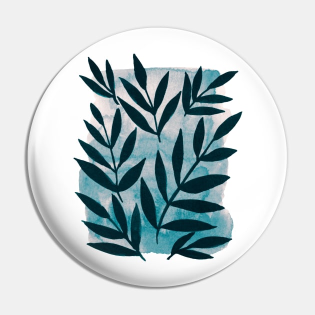 Black branches - blue and beige background Pin by wackapacka