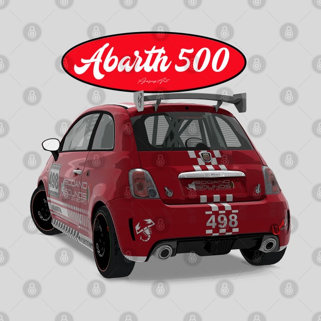 ABARTH 500 498 Back by PjesusArt