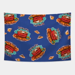 Buenos Nachos Chip Pattern Tapestry