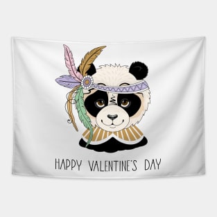 Panda Valentine Tapestry